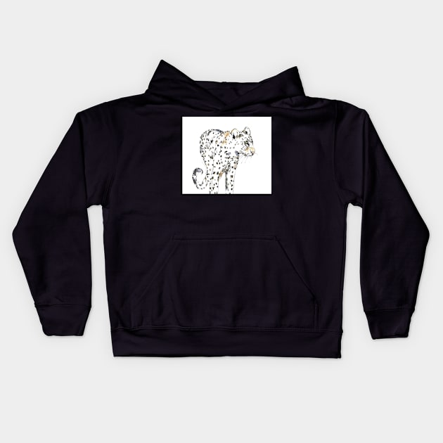 Simple leopard Kids Hoodie by atep